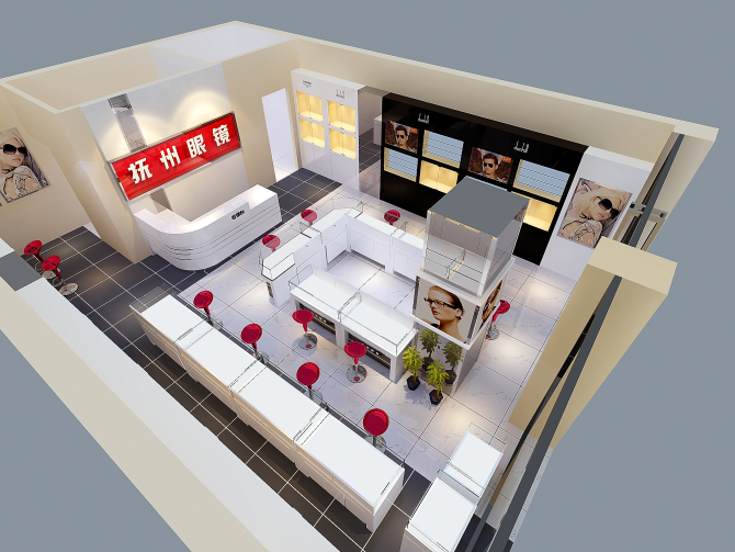 眼镜店装潢，专业眼镜店装修，最好的眼镜店装修，眼镜展柜制作