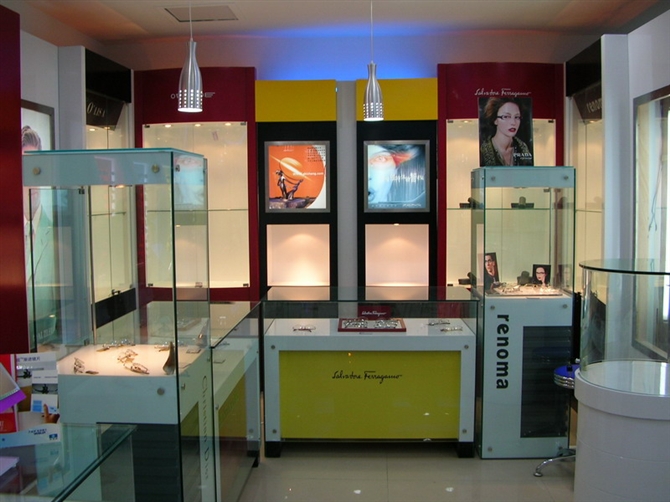 眼镜店装修，眼镜展柜，眼镜柜台